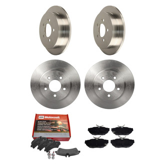 Motorcraft® - Standard Premium™ Plain Front and Rear Brake Kit with Ceramic Pads