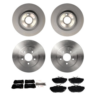 Motorcraft® - Standard Premium™ Plain Front and Rear Brake Kit with Ceramic Pads
