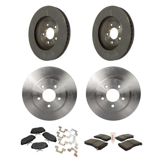 Motorcraft® - Standard Premium™ Plain Front and Rear Brake Kit with Ceramic Pads