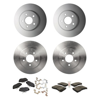 Motorcraft® - Standard Premium™ Plain Front and Rear Brake Kit with Ceramic Pads