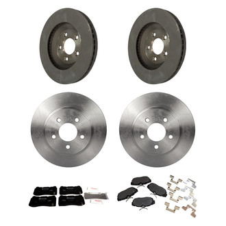 Motorcraft® - Standard Premium™ Plain Front and Rear Brake Kit with Ceramic Pads