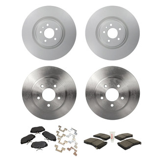 Motorcraft® - Standard Premium™ Plain Front and Rear Brake Kit with Ceramic Pads