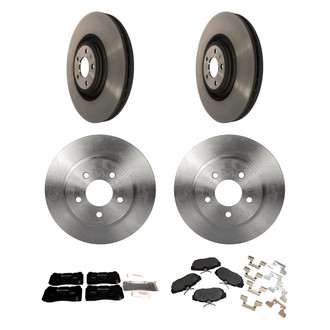 Motorcraft® - Standard Premium™ Plain Front and Rear Brake Kit with Ceramic Pads