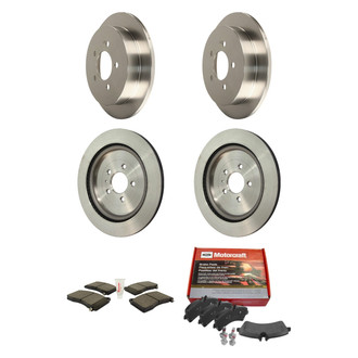 Motorcraft® - Standard Premium™ Plain Front and Rear Brake Kit with Ceramic Pads