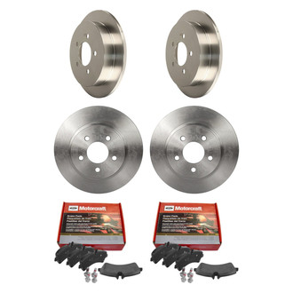 Motorcraft® - Standard Premium™ Plain Front and Rear Brake Kit with Ceramic Pads