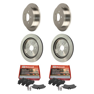 Motorcraft® - Standard Premium™ Plain Front and Rear Brake Kit with Ceramic Pads