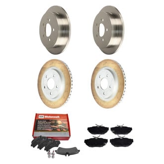 Motorcraft® - Standard Premium™ Plain Front and Rear Brake Kit with Ceramic Pads