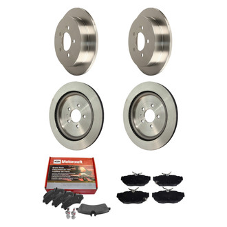 Motorcraft® - Standard Premium™ Plain Front and Rear Brake Kit with Ceramic Pads