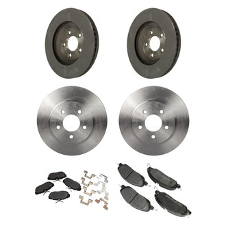 Motorcraft® - Standard Premium™ Plain Front and Rear Brake Kit with Ceramic Pads