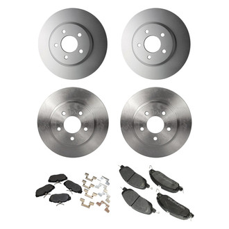 Motorcraft® - Standard Premium™ Plain Front and Rear Brake Kit with Ceramic Pads