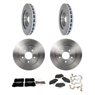 Motorcraft® - Standard Premium™ Plain Front and Rear Brake Kit with Ceramic Pads
