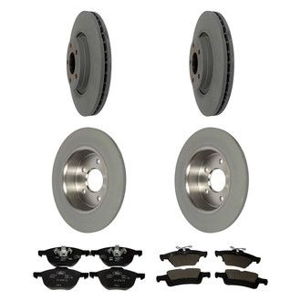 Motorcraft® - Standard Premium 1-Piece Plain Brake Kit with Ceramic Brake Pads