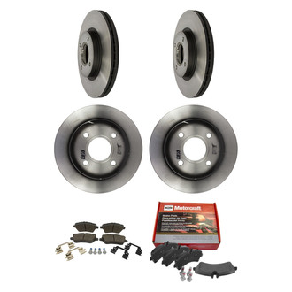 Motorcraft® - Standard Premium™ Plain Front and Rear Brake Kit with Ceramic Pads