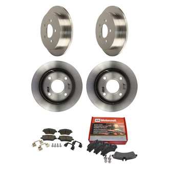 Motorcraft® - Standard Premium™ Plain Front and Rear Brake Kit with Ceramic Pads