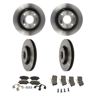 Motorcraft® - Standard Premium™ Plain Front and Rear Brake Kit with Ceramic Pads