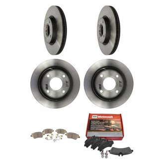 Motorcraft® - Standard Premium™ Plain Front and Rear Brake Kit with Ceramic Pads