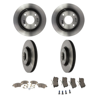 Motorcraft® - Standard Premium™ Plain Front and Rear Brake Kit with Ceramic Pads
