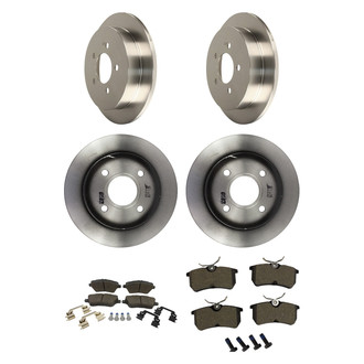 Motorcraft® - Standard Premium™ Plain Front and Rear Brake Kit with Ceramic Pads