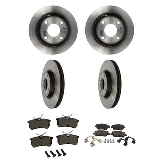 Motorcraft® - Standard Premium™ Plain Front and Rear Brake Kit with Ceramic Pads
