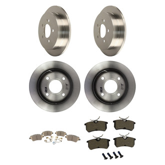 Motorcraft® - Standard Premium™ Plain Front and Rear Brake Kit with Ceramic Pads