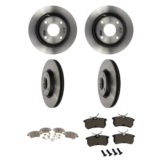 Motorcraft® - Standard Premium™ Plain Front and Rear Brake Kit with Ceramic Pads