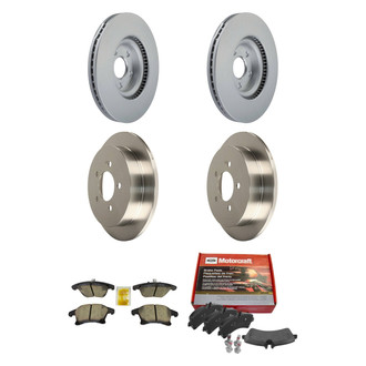 Motorcraft® - Standard Premium™ Plain Front and Rear Brake Kit with Ceramic Pads