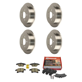 Motorcraft® - Standard Premium™ Plain Front and Rear Brake Kit with Ceramic Pads