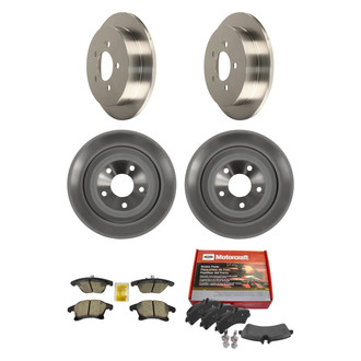 Motorcraft® - Standard Premium™ Plain Front and Rear Brake Kit with Ceramic Pads