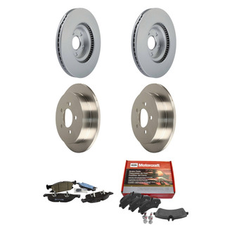 Motorcraft® - Standard Premium™ Plain Front and Rear Brake Kit with Ceramic Pads
