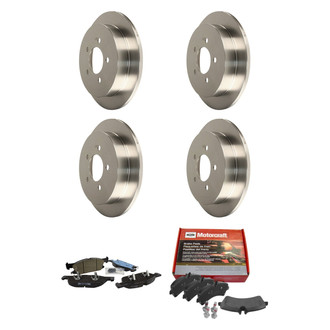 Motorcraft® - Standard Premium™ Plain Front and Rear Brake Kit with Ceramic Pads