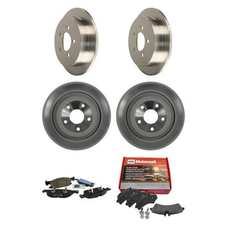 Motorcraft® - Standard Premium™ Plain Front and Rear Brake Kit with Ceramic Pads