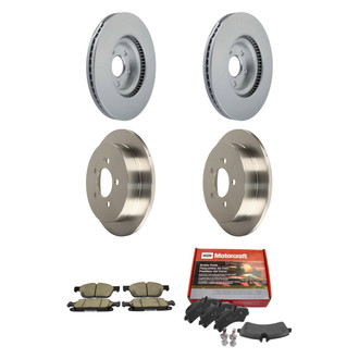 Motorcraft® - Standard Premium™ Plain Front and Rear Brake Kit with Ceramic Pads