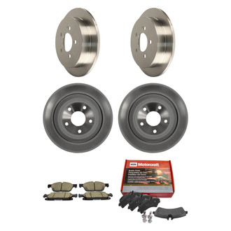 Motorcraft® - Standard Premium™ Plain Front and Rear Brake Kit with Ceramic Pads