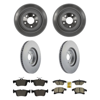 Motorcraft® - Standard Premium™ Plain Front and Rear Brake Kit with Ceramic Pads