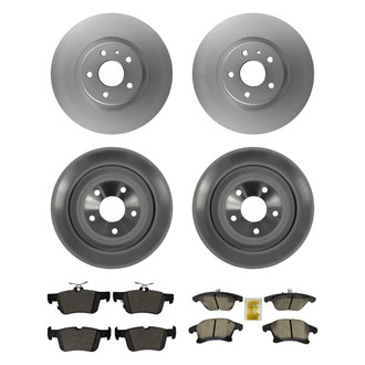 Motorcraft® - Standard Premium™ Plain Front and Rear Brake Kit with Ceramic Pads