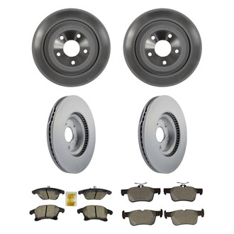 Motorcraft® - Standard Premium™ Plain Front and Rear Brake Kit with Ceramic Pads