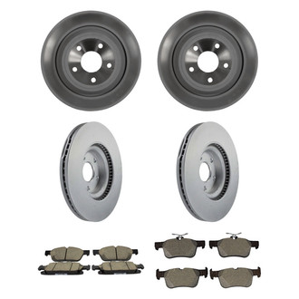 Motorcraft® - Standard Premium™ Plain Front and Rear Brake Kit with Ceramic Pads