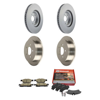 Motorcraft® - Standard Premium™ Plain Front and Rear Brake Kit with Ceramic Pads
