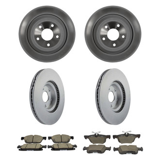 Motorcraft® - Standard Premium™ Plain Front and Rear Brake Kit with Ceramic Pads