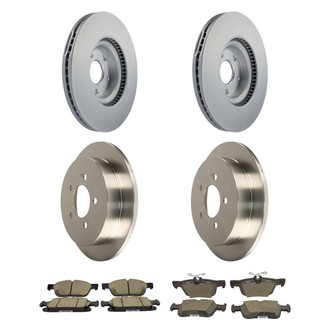 Motorcraft® - Standard Premium™ Plain Front and Rear Brake Kit with Ceramic Pads