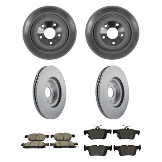 Motorcraft® - Standard Premium™ Plain Front and Rear Brake Kit with Ceramic Pads