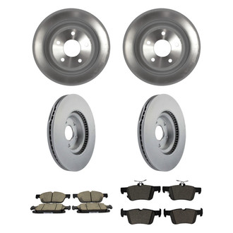 Motorcraft® - Standard Premium™ Plain Front and Rear Brake Kit with Ceramic Pads