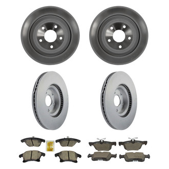 Motorcraft® - Standard Premium™ Plain Front and Rear Brake Kit with Ceramic Pads