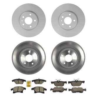 Motorcraft® - Standard Premium™ Plain Front and Rear Brake Kit with Ceramic Pads