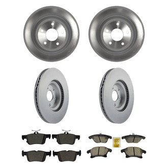 Motorcraft® - Standard Premium™ Plain Front and Rear Brake Kit with Ceramic Pads