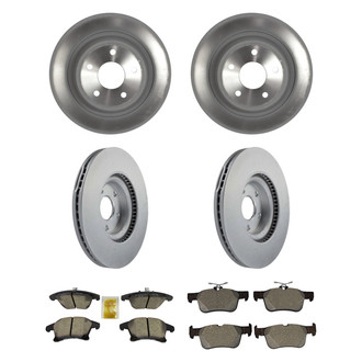 Motorcraft® - Standard Premium™ Plain Front and Rear Brake Kit with Ceramic Pads