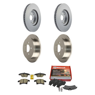 Motorcraft® - Standard Premium™ Plain Front and Rear Brake Kit with Ceramic Pads