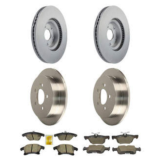 Motorcraft® - Standard Premium™ Plain Front and Rear Brake Kit with Ceramic Pads