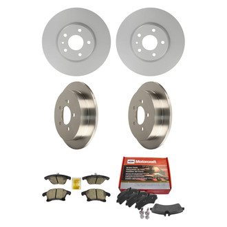 Motorcraft® - Standard Premium™ Plain Front and Rear Brake Kit with Ceramic Pads