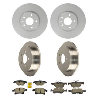 Motorcraft® - Standard Premium™ Plain Front and Rear Brake Kit with Ceramic Pads